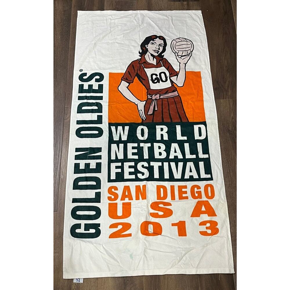 Golden Oldies World Net Ball San Diego Beach Towel Specialties 56"x28" - 2013